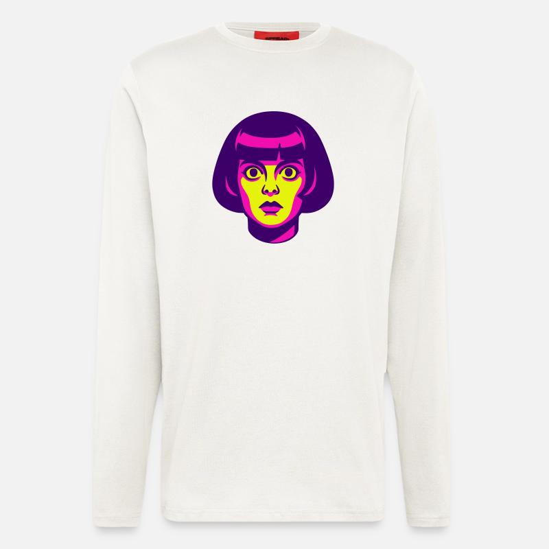 Hypno Beauty 60s - Langarmshirt - made by SPREAD  - OFF WHITE