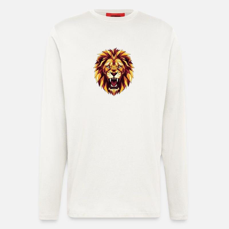 löwe - Langarmshirt - made by SPREAD  - OFF WHITE