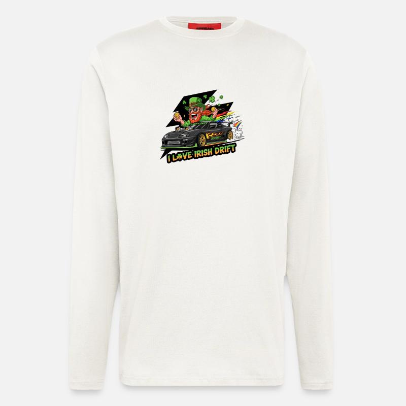 Irish Drift Celebration Tee - Longsleeve - made by SPREAD  - OFF WHITE