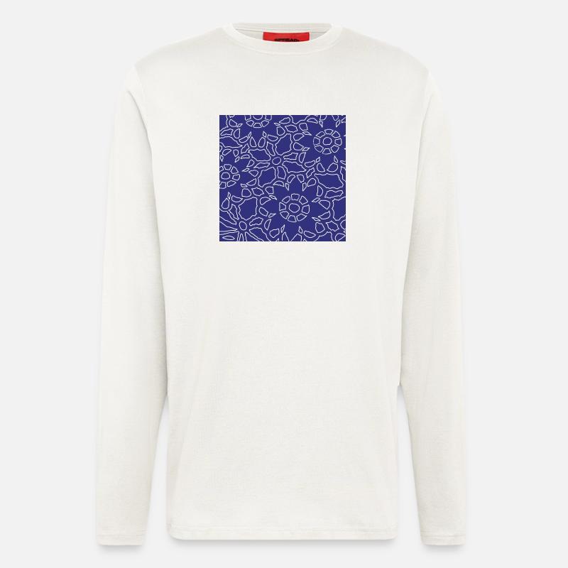 Linear Christmas geometric pattern - Longsleeve - made by SPREAD  - OFF WHITE