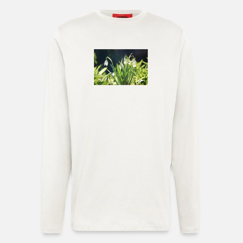 Snowdrop Spring Bloom Design - Longsleeve - made by SPREAD  - OFF WHITE