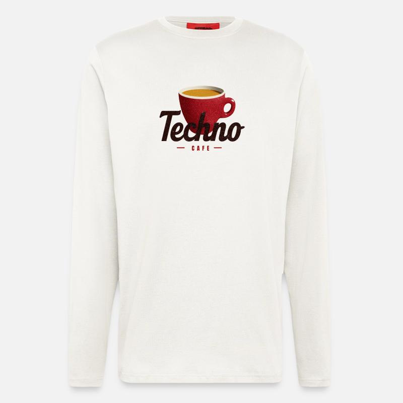 Techno Cafe - Longsleeve - made by SPREAD  - OFF WHITE