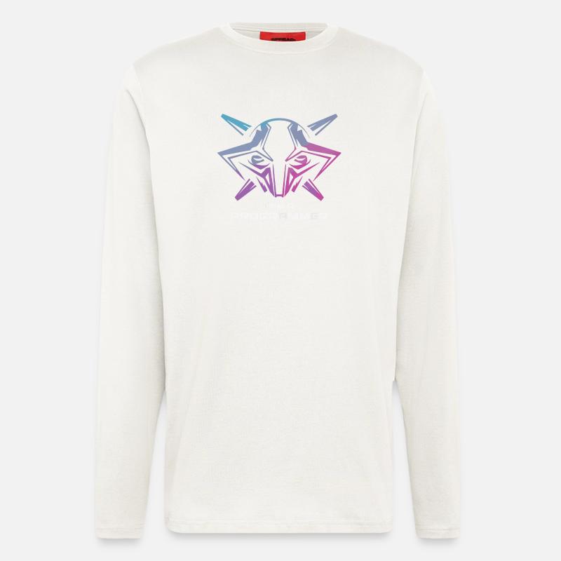 Futuristic Cyborg Programmer Art - Longsleeve - made by SPREAD  - OFF WHITE