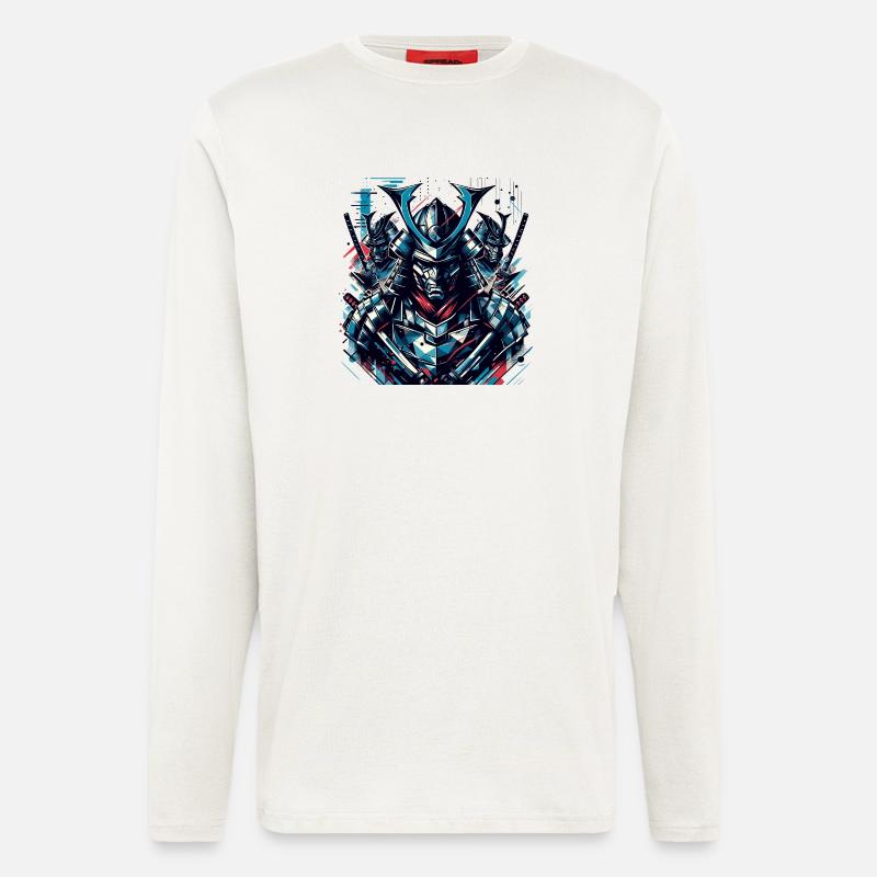 Futuristic Samurai Warrior Illustration - Longsleeve - made by SPREAD  - OFF WHITE