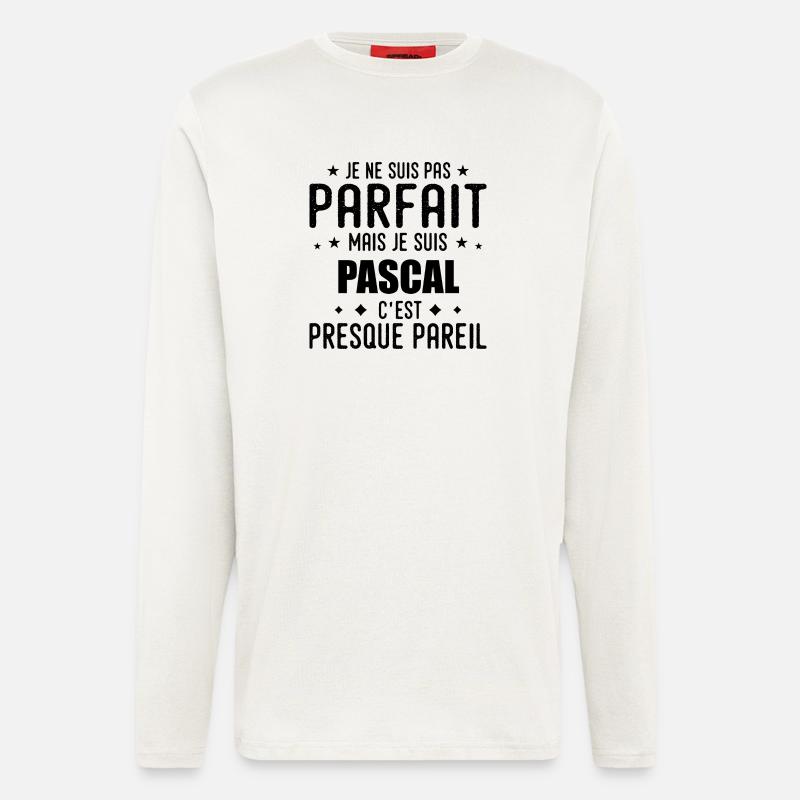Pascal: authentic, imperfect, top, perfection - Longsleeve - made by SPREAD  - OFF WHITE