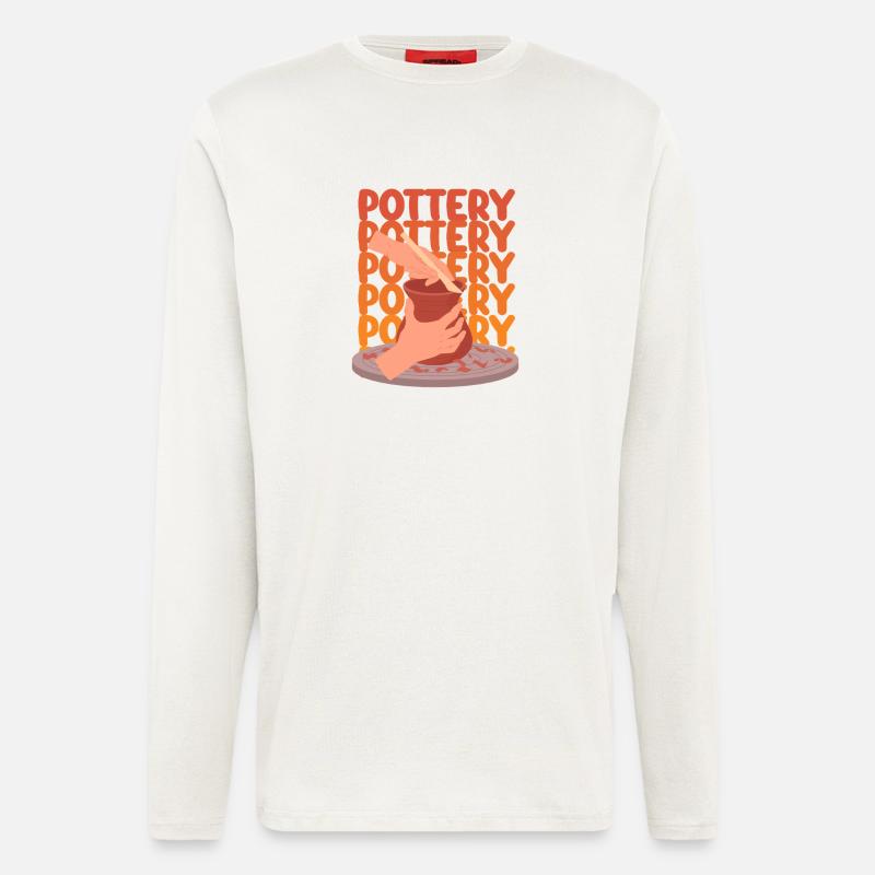 Pottery Passion For Creative Hands - Longsleeve - made by SPREAD  - OFF WHITE