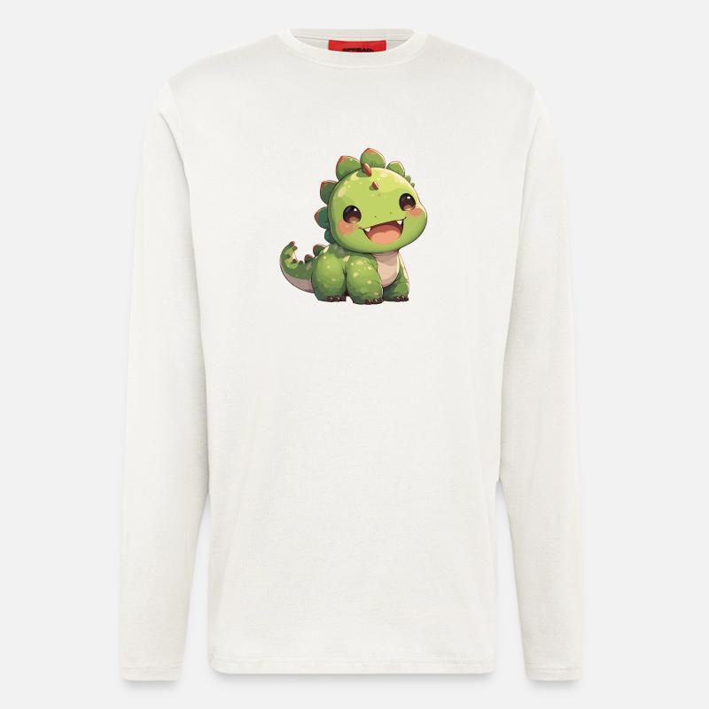 Dino Saurier Dinosaurier - Langarmshirt - made by SPREAD  - OFF WHITE