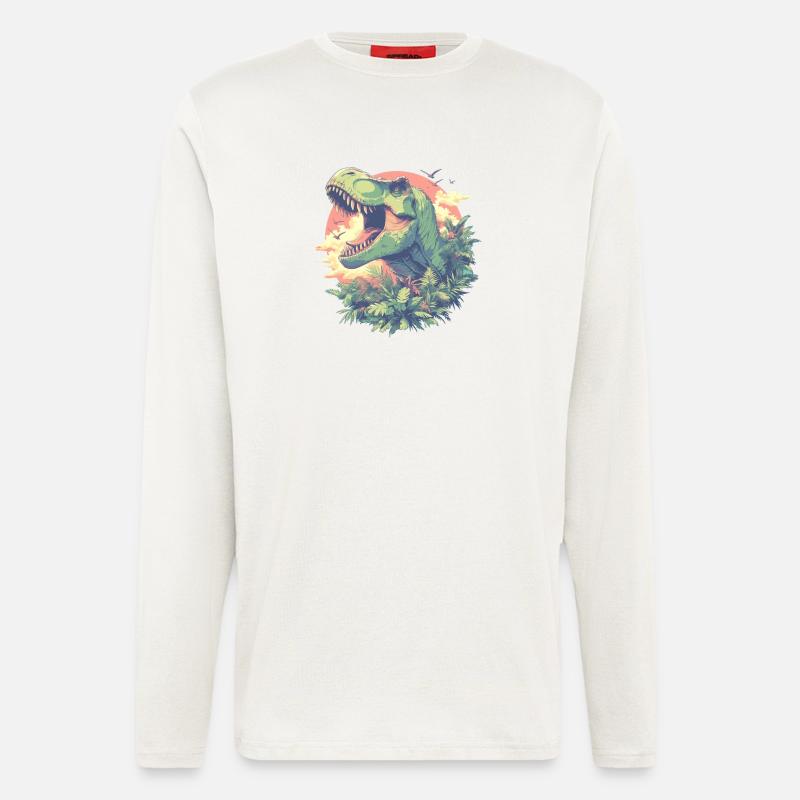 Dino Dinosaur Dinosaur - Longsleeve - made by SPREAD  - OFF WHITE
