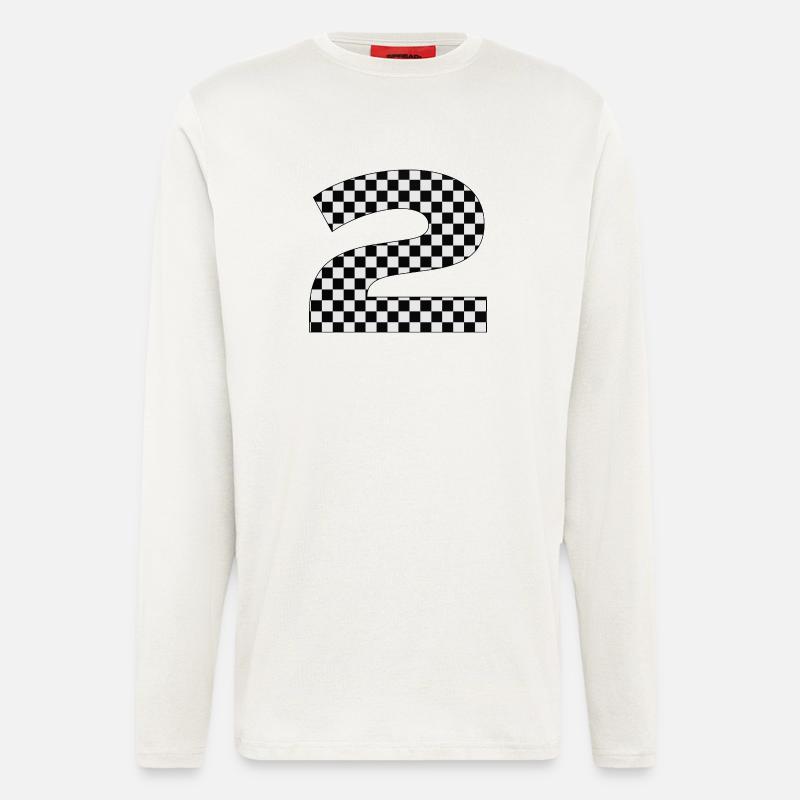 Checkerboard Pattern - Number 2 - Longsleeve - made by SPREAD  - OFF WHITE
