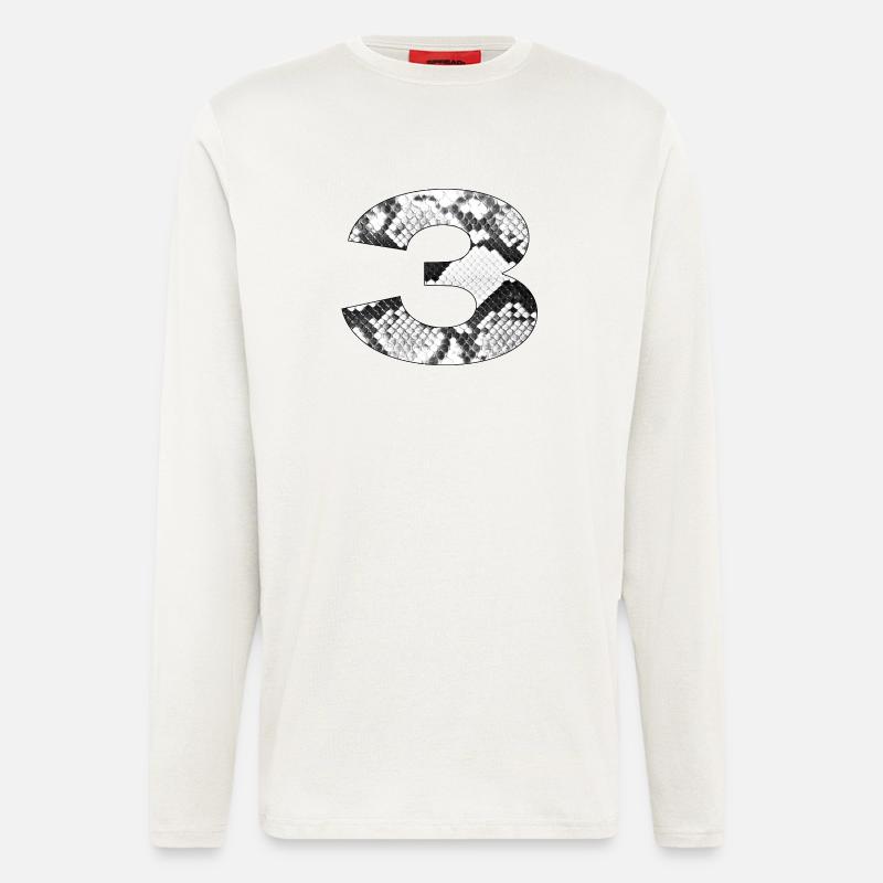 Snakeskin Pattern Number 3 - Longsleeve - made by SPREAD  - OFF WHITE