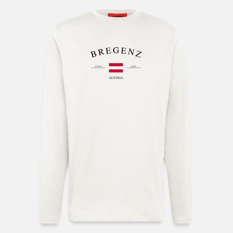 Bregenz Austria – Holiday Souvenir &amp; Gift - Longsleeve - made by SPREAD  - OFF WHITE