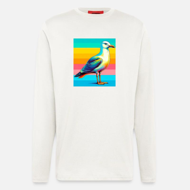 Möwe - Langarmshirt - made by SPREAD  - OFF WHITE