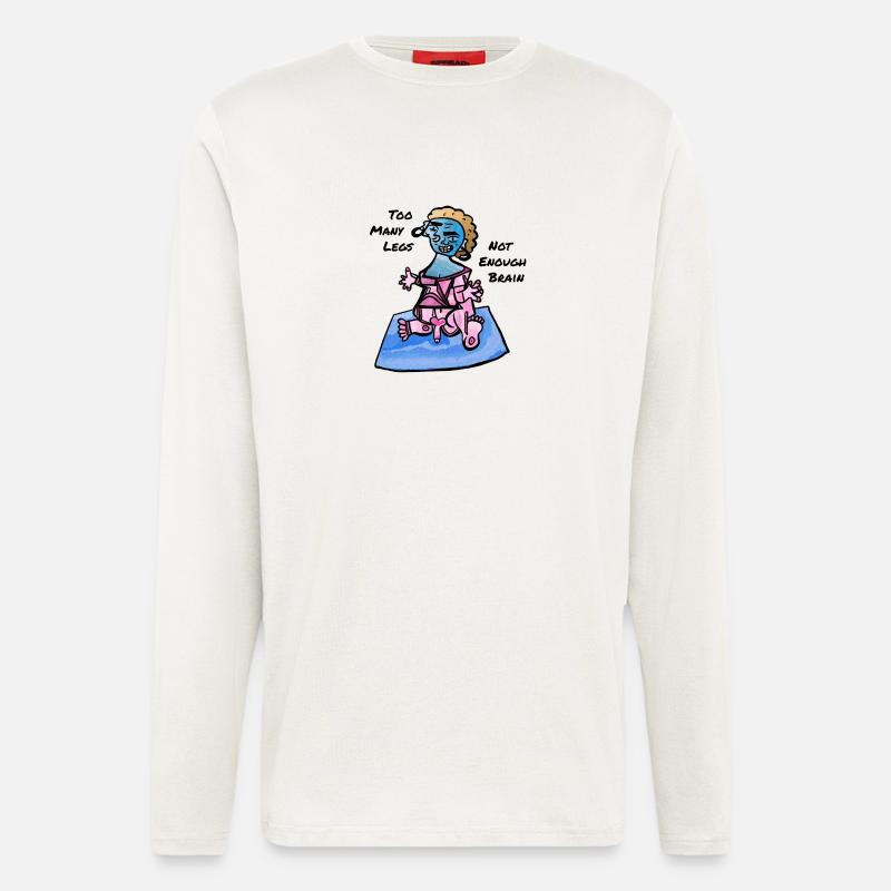 Too Many Legs, Not Enough Brain - Langarmshirt - made by SPREAD  - OFF WHITE
