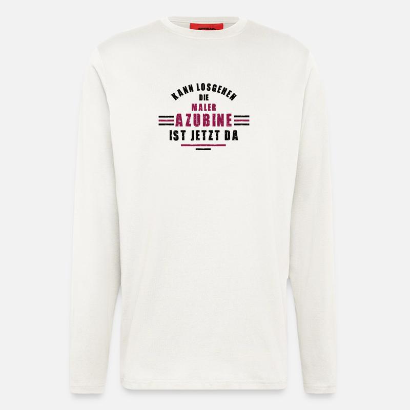 Trainee painter apprenticeship training painter - Longsleeve - made by SPREAD  - OFF WHITE