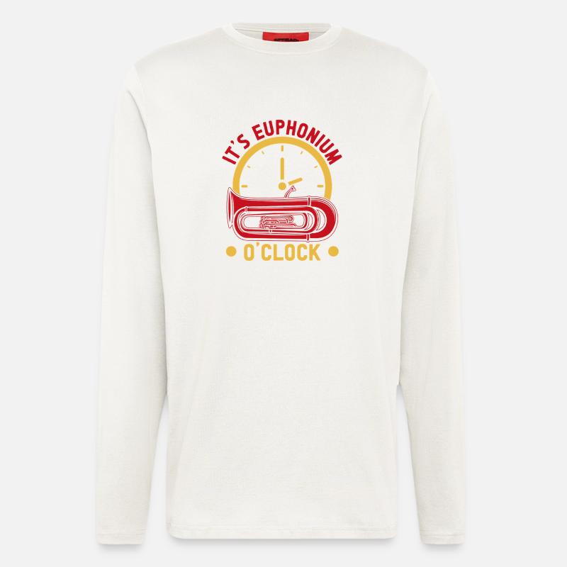Euphonium It's O'Clock Baritone Marching Band - Longsleeve - made by SPREAD  - OFF WHITE