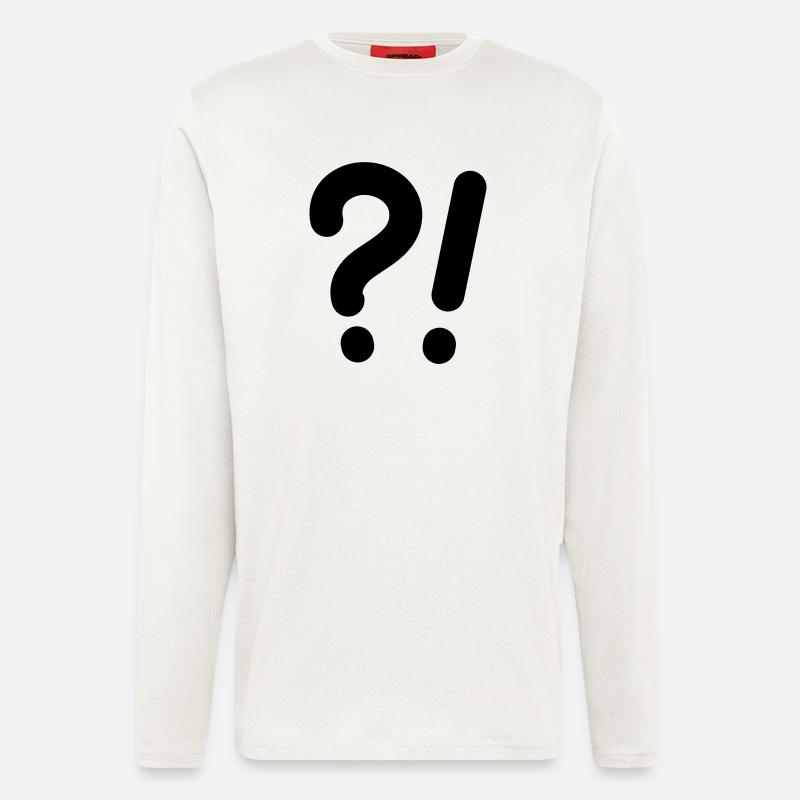 Question marks and exclamation marks - Longsleeve - made by SPREAD  - OFF WHITE