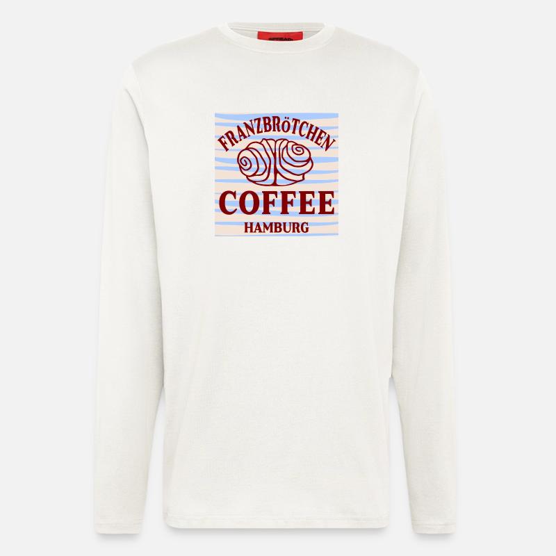 FRANZBRÖTCHEN HAMBURG KAFFEE - Langarmshirt - made by SPREAD  - OFF WHITE
