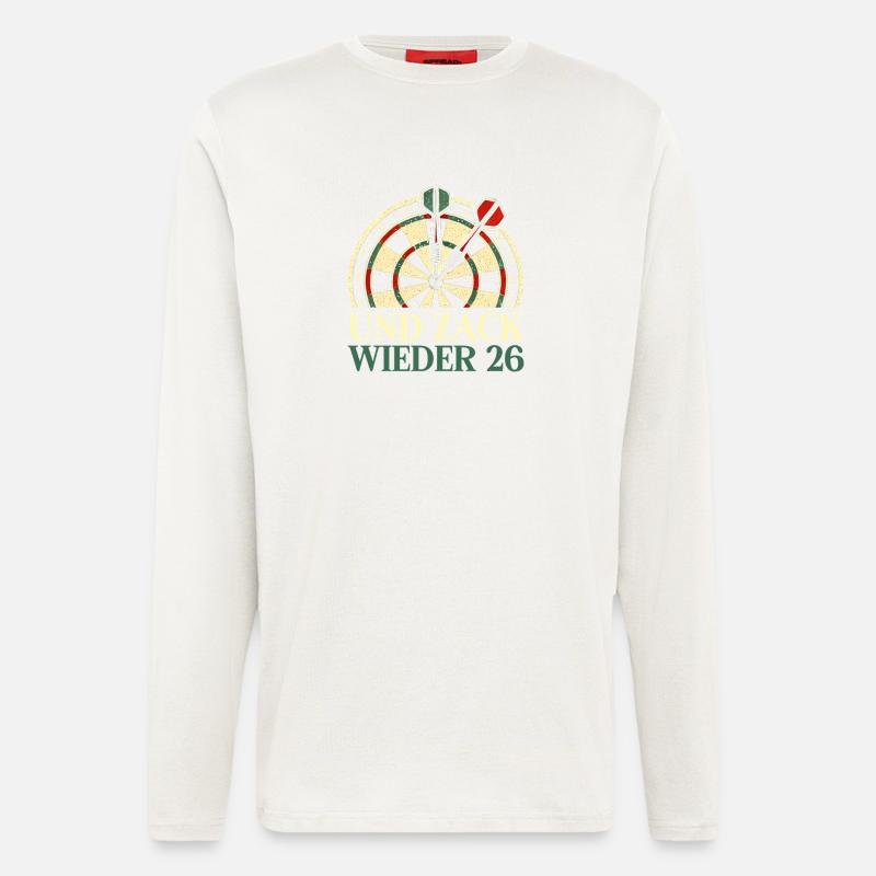 Darts Dart Dartboard Dartboard Dart Player - Longsleeve - made by SPREAD  - OFF WHITE