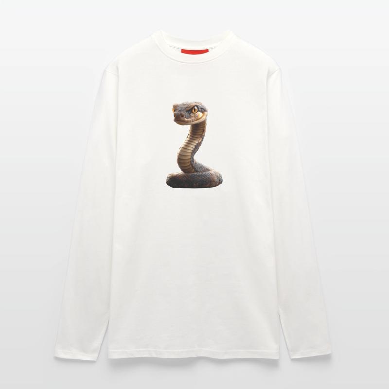 serpent, python, cobra, serpent à sonnettes, serpents Manches longues bio décontracté fabriqué en UE