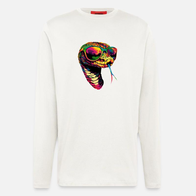 snake, python, cobra, rattlesnake, snakes - Longsleeve - made by SPREAD  - OFF WHITE
