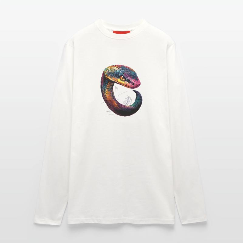 serpent, python, cobra, serpent à sonnettes, serpents Manches longues bio décontracté fabriqué en UE