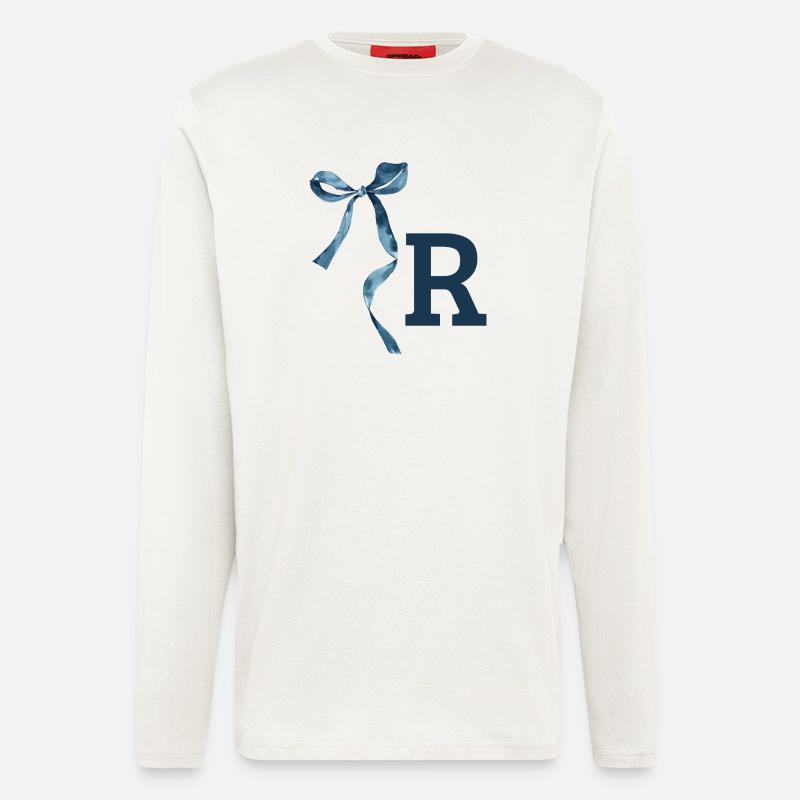 Monogramm r Geschenkidee - Langarmshirt - made by SPREAD  - OFF WHITE