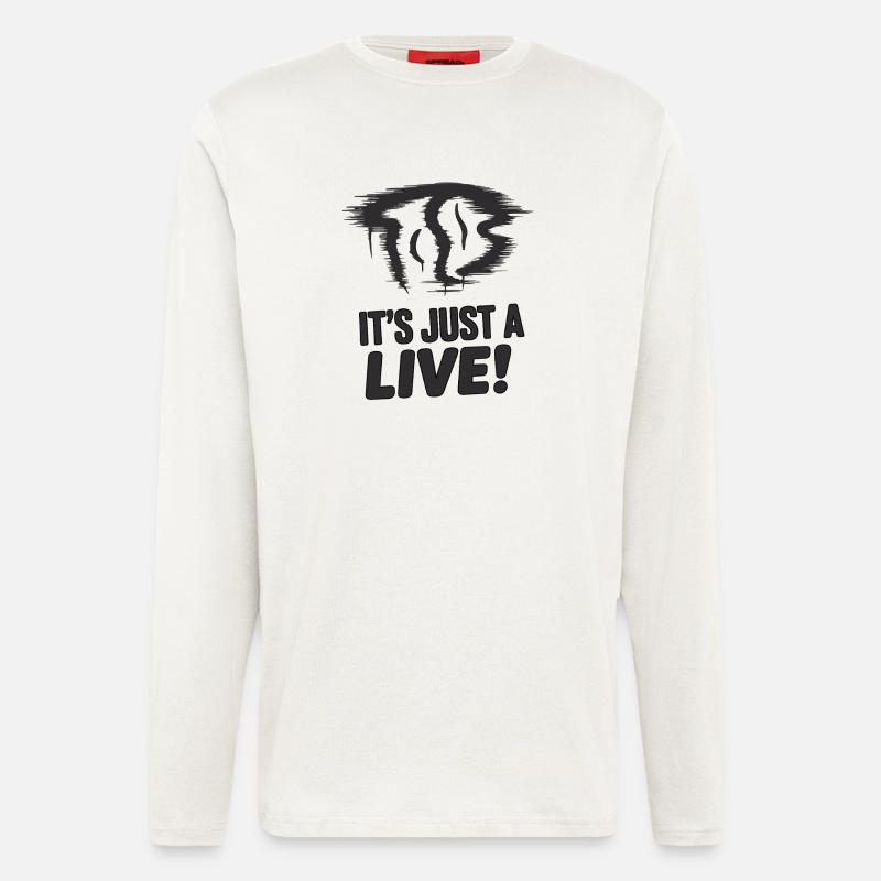 Vampire Bat Silhouette with Bold Slogan - Longsleeve - made by SPREAD  - OFF WHITE