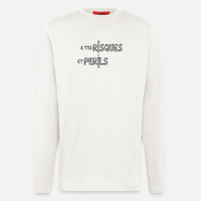 AUF EIGENE GEFAHR! - Langarmshirt - made by SPREAD  - OFF WHITE
