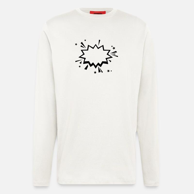 Comic Knall - Langarmshirt - made by SPREAD  - OFF WHITE