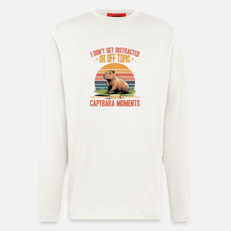Funny Capybara - Langarmshirt - made by SPREAD  - OFF WHITE