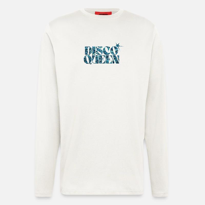 Disco Glitter Bubble Graphic Design - Longsleeve - made by SPREAD  - OFF WHITE