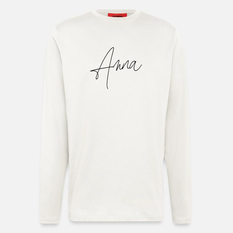Anna / Handwriting Design - Longsleeve - made by SPREAD  - OFF WHITE