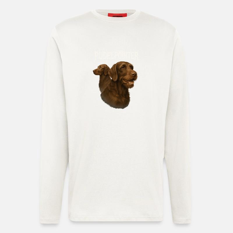 Pudelpointer - Langarmshirt - made by SPREAD  - OFF WHITE