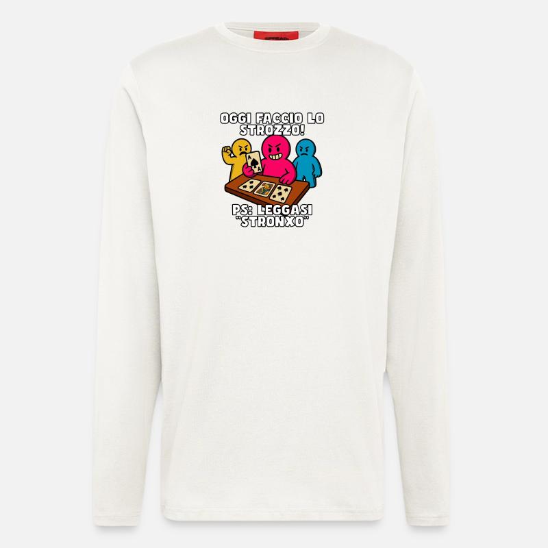 Heute bin ich ein Kredithai! - Langarmshirt - made by SPREAD  - OFF WHITE