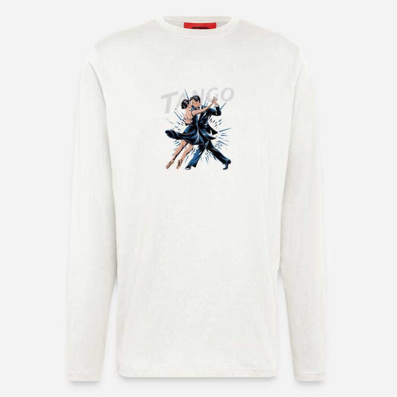 Tango Passion Couple Dance Argentine Tango - Longsleeve - made by SPREAD  - OFF WHITE