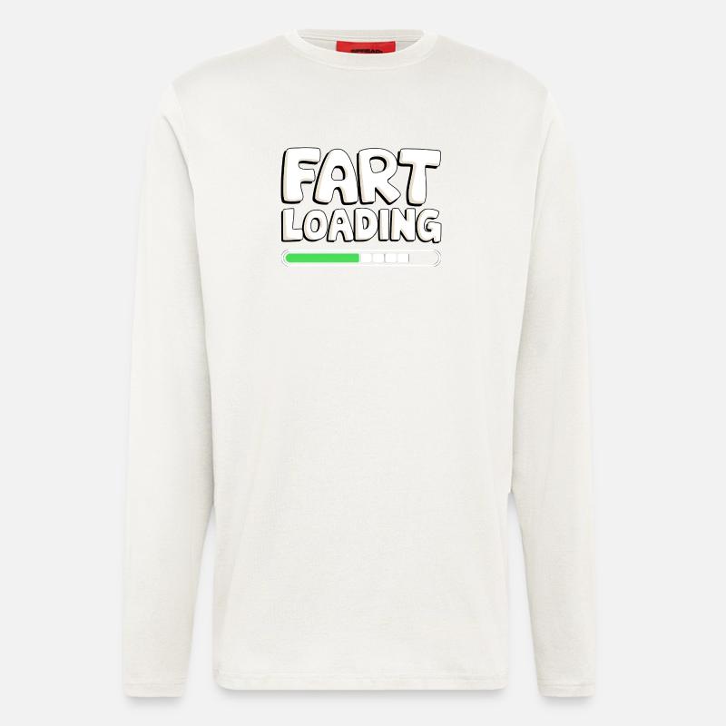 Fart Loading Progress Bar - Longsleeve - made by SPREAD  - OFF WHITE