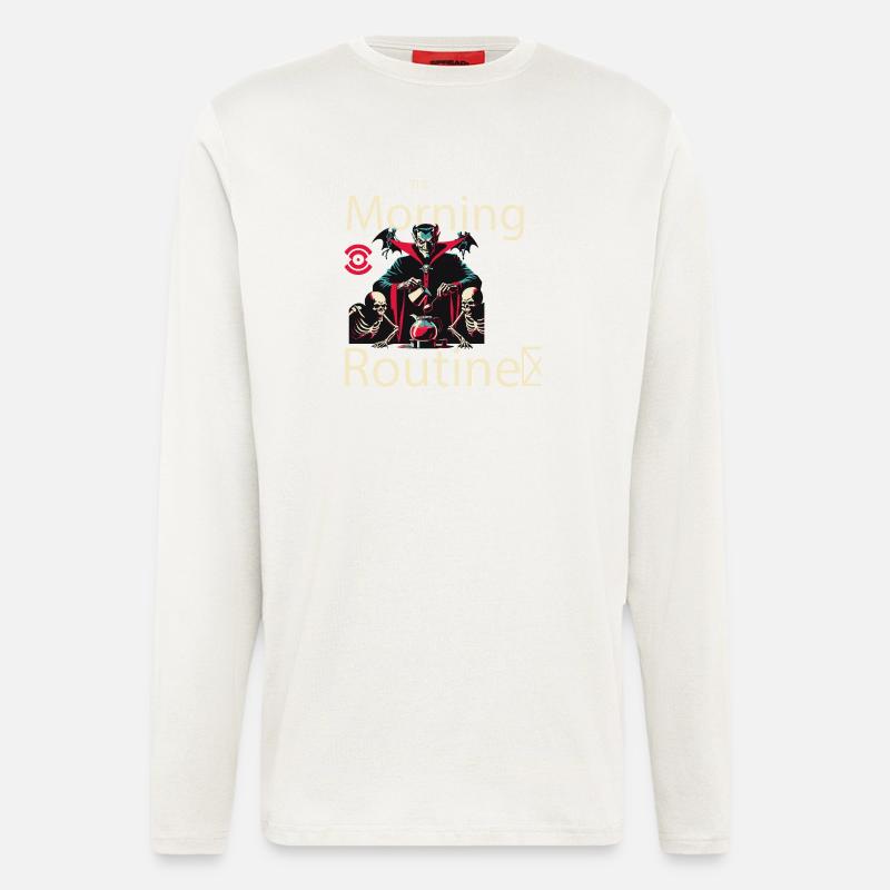 Spooky Morning Routine - Longsleeve - made by SPREAD  - OFF WHITE