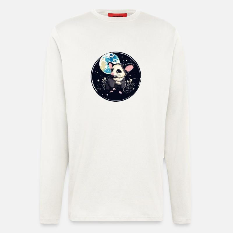 Kosmospossum Mondschein - Longsleeve - made by SPREAD  - OFF WHITE