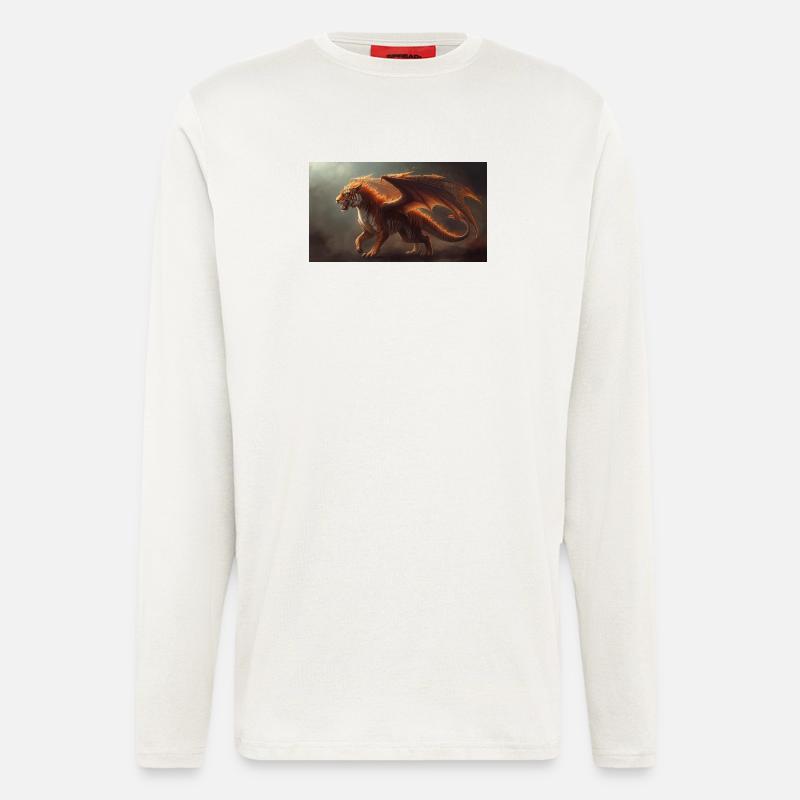 Drachentiger 1 - Langarmshirt - made by SPREAD - OFF WHITE