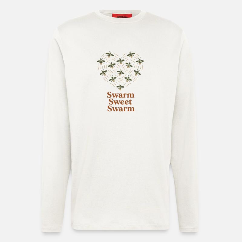 Firefly Summer Night Glow Bug Nostalgic - Langarmshirt - made by SPREAD  - OFF WHITE
