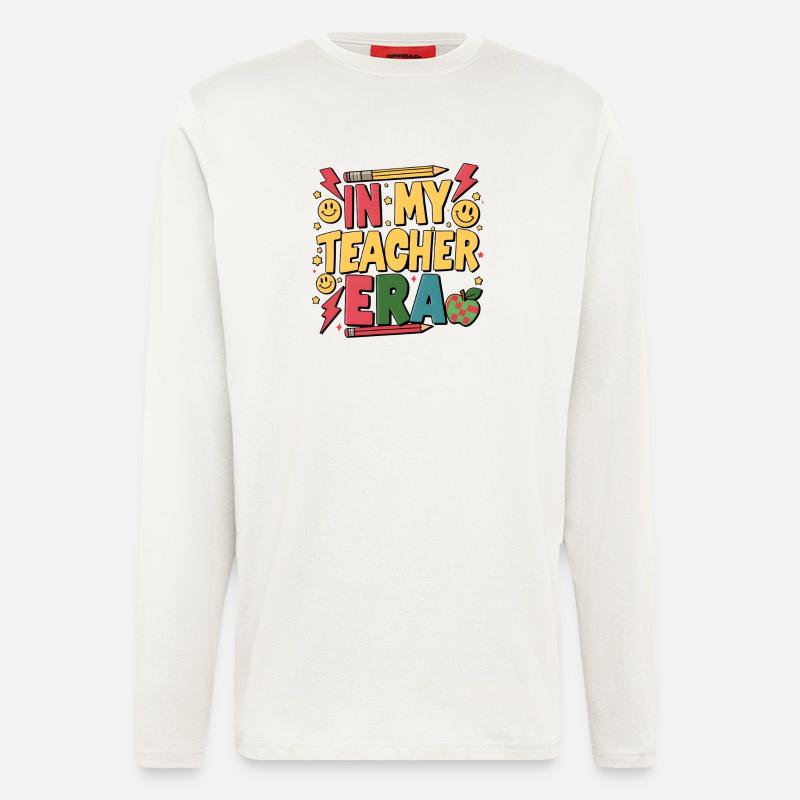 In meiner Lehrer-Ära - Langarmshirt - made by SPREAD - OFF WHITE