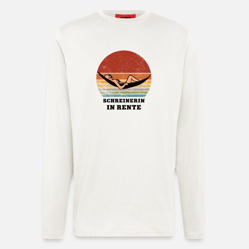 Pension Carpenter Retired Carpenter Carpenter - Longsleeve - made by SPREAD  - OFF WHITE