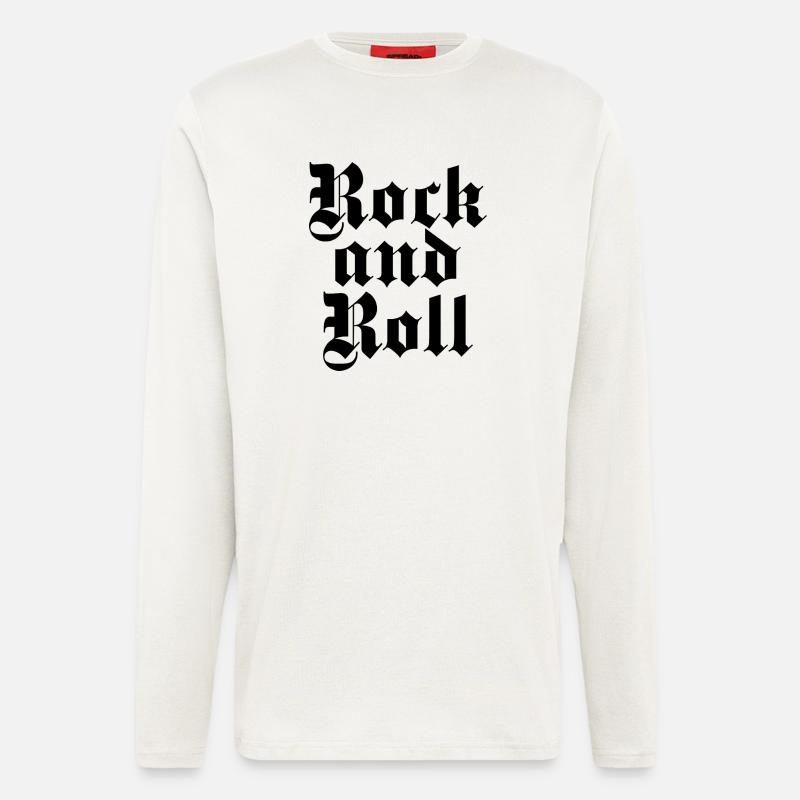 rock and roll gpthic logo design. - Longsleeve - made by SPREAD  - OFF WHITE