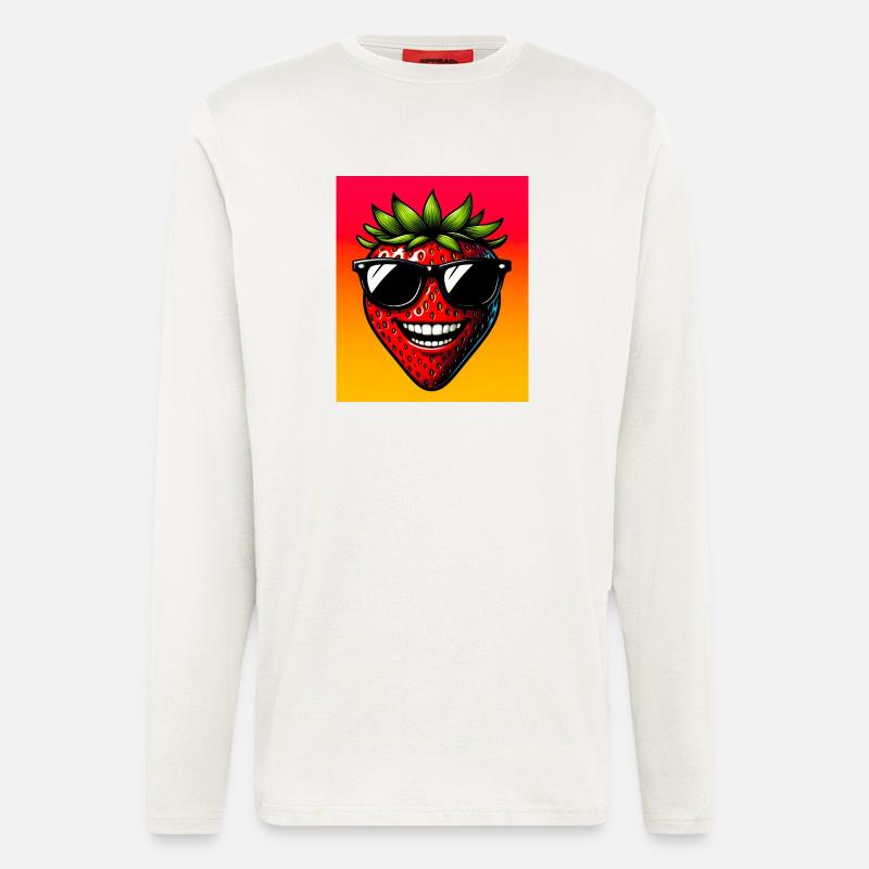 Erdbeeren Erdbeeren - Langarmshirt - made by SPREAD  - OFF WHITE