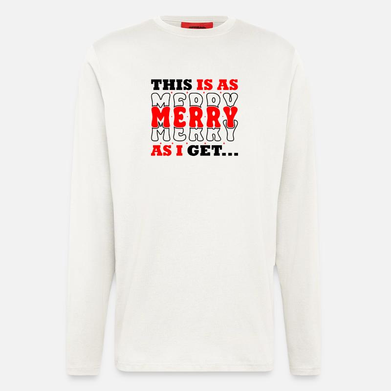 This Is As Merry As I - Longsleeve - made by SPREAD  - OFF WHITE