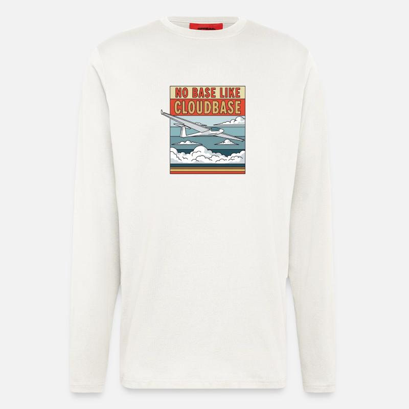 No Base Like Cloudbase - Longsleeve - made by SPREAD  - OFF WHITE