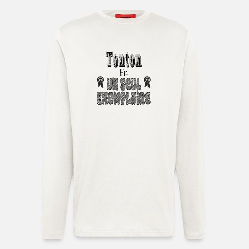 Tonton in einem Exemplar - Langarmshirt - made by SPREAD  - OFF WHITE