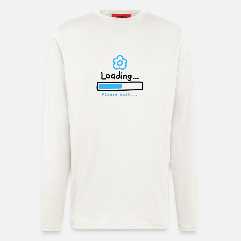 Blue Bloom Loading Icon - Longsleeve - made by SPREAD  - OFF WHITE