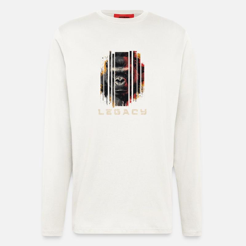 LEGACY - Gorilla Kunst Design - Langarmshirt - made by SPREAD  - OFF WHITE