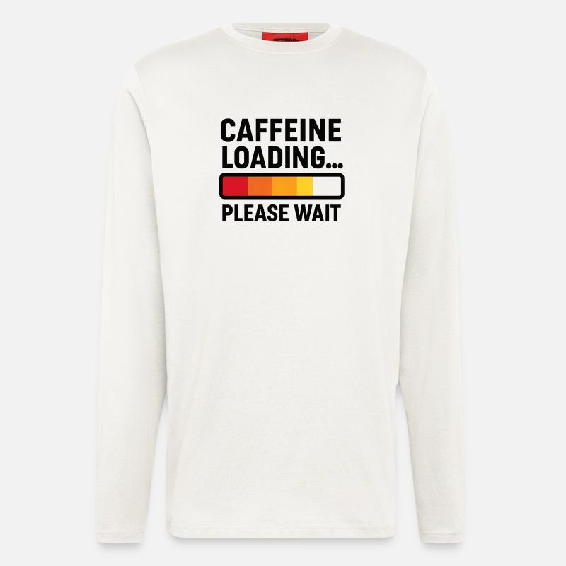 Caffeine Loading – Coffee Power - Longsleeve - made by SPREAD  - OFF WHITE